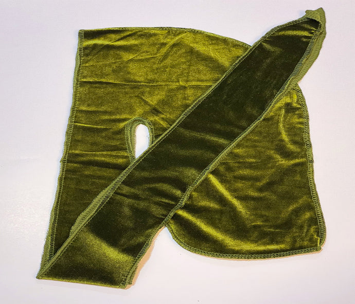 Premium Velvet Durag “Olive Green”