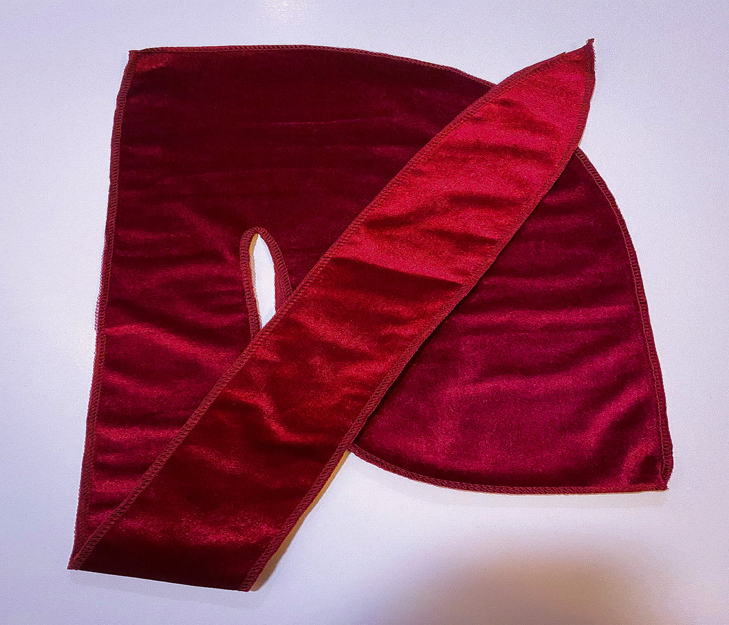 Premium Velvet Durag “Red Wine”